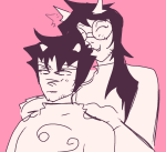  000voidstarred 2026 blush dogtier facial_hair fullres jade_harley karkat_vantas kats_and_dogs redrom shipping starter_outfit 