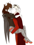  blush carrying dave_strider deleted_source dogtier godtier hug jade_harley kiss knight loki no_glasses redrom shipping space_aspect spacetime undergarments witch 
