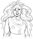 2017 chahut_maenad dopingues fullres grayscale hiveswap sketch solo starter_outfit