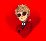  dave_strider freckles headshot red_plush_puppet_tux saa solo 