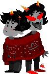  2016 adorabloodthirsty animated blush fashion fullres holidaystuck karkat_vantas pixel shipping terezi_pyrope transparent veri 