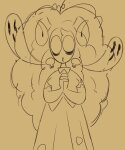  2022 aradia_megido dead_aradia fullres ghosts grayscale highlight_color lineart milkkirie monochrome skulls 