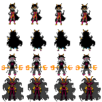  aethergeologist ancestors animated dancestors dream_ghost feferi_peixes gold_pointy_jam her_imperious_condescension hiveswap meenah_peixes peixeses pixel psionics trizza_tethis 