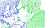  2012 blush breath_aspect fullres godtier heart heir incest jake_english john_egbert sheepish-bunbert sweat text windicuffs word_balloon 