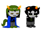  2025 alexabraixen alternate_hair casual clothingswap equius_zahhak fullres glasses_added hat image_manipulation nepeta_leijon no_glasses no_hat sprite_mode transparent troll_tail 