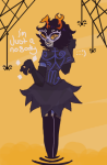  2016 aranea_serket back_angle dancestors diamond fullres mindfang_dress ring_of_life sinningpotato solo spiders text thumbs_up web 