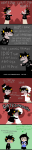  2011 arms_crossed blackrom casual comic crossdressing fashion flowers fullres_export_attempted heart jade_harley karkat_vantas kiss self_loathing selfcest shipping starter_outfit text valerei wedding 