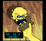  1s_th1s_you 2026 dirk_strider fullres godtier gun head_out_of_frame high_angle iamanpy image_manipulation meme neorails palerom rogue roxy_lalonde shipping size_difference text void_aspect weapon 