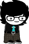  2017 fullres hiveswap insufferableoracle jaggy_lines jude_harley solo sprite_mode starter_outfit transparent 