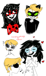  ? arms_crossed art_dump crossover dave_strider heart icandrawthings jade_harley miraculous_ladybug music_note shipping spacetime 