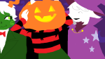 2024 callie_ohpeee calliope clouds dogtier fullres halloweenstuck hamsterdads hat head_out_of_frame jade_harley jaggy_lines pumpkin roxy_lalonde silhouette stars