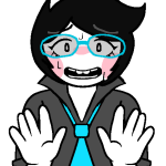 2025 blush burning_down_the_house fanfic_art fullres headshot jaggy_lines jane_crocker morbid-yuriocity solo sweat