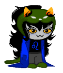  2013 alternate_hair au bloodswap cat_hat freckles fullres jaggy_lines nepeta_leijon sleuthinglicorice solo sprite_mode 
