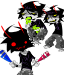  2026 art_dump barefoot deuce_clubs emet0type fullres gamzee_makara silhouette sober_gamzee solo sopor_pie sopor_slime starter_outfit weapon 