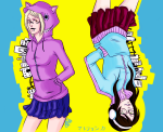  2011 body_modification city crossover fashion fullres jade_harley kenshi_yonezu language:japanese matryoshka mellimel rose_lalonde text upside_down vocaloid 