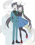  2025 alternate_hair dogtail dogtier dress_of_eclectica fullres hug jade_harley john_egbert r_ch07 siblings:johnjade wise_guy_slime_suit 