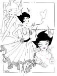  2026 body_modification fashion flowers fullres grayscale highlight_color kanaya_maryam lipstick_stains monochrome smoking solo turntgh 