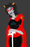  2014 dragon_cane dragon_cape fullres jaggy_lines sailorbeefcake solo starter_outfit terezi_pyrope 