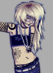  2024 8_ball alternate_hair animals body_modification casual fashion fullres humanized monster4lyfe solo spiders undergarments vriska_serket web 