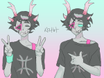  2020 cirava_hermod eyepatch hiveswap language:korean nihlllsm solo starter_outfit text 