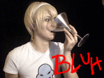  2013 alcohol animated bluh cocktail_glass cosplay fullres gamegrrl real_life rose_lalonde solo starter_outfit text 