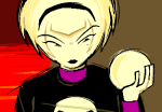  2025 black_squiddle_dress cueball duddubstep fullres jaggy_lines panel_redraw rose_lalonde solo 