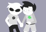 2012 dave_strider fullres hammertime holding_hands jaggy_lines john_egbert pastiche redrom shipping starter_outfit yorsh
