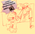  2023 bro dave_strider docileroamer fullres image_manipulation meme monochrome saw spade_shirt starter_outfit sweat text the_truth word_balloon 