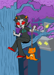  2013 alternia fullres hive noose pumpkinsnuffle scalemates sitting solo starter_outfit terezi's_hive terezi_pyrope trees valerei 
