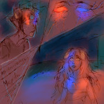  2014 2spooky aradia_megido comic eyeshot fullres limited_palette midair mind_control no_glasses panel_redraw pesterlog psionics redrom sadstuck shipping sollux_captor starter_outfit text weenie-kun 