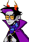  2019 animated blush broken_source eridan_ampora fullres jaggy_lines jangnan solo starter_outfit sweat talksprite transparent 