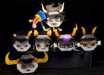  2011 blood decapitation equius_zahhak eridan_ampora feferi_peixes fullres gamzee_makara kittyintheraiyn nepeta_leijon papercraft scars sober_gamzee tavros_nitram text the_jury warhammer_of_zillyhoo 