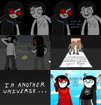 2024 arm_around_shoulder artificial_limb comic fanfic_art faygo fullres godtier jack_(karkat_goes_to_a_convention) jaggy_lines karkat_goes_to_a_convention knight robbiedrawsstuff seer space_aspect stacey_(karkat_goes_to_a_convention) starter_outfit text time_aspect