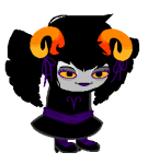  2013 alternate_hair aradia_megido au bloodswap fullres jaggy_lines sleuthinglicorice solo sprite_mode 