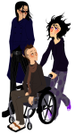  bana equius_zahhak gamzee_makara humanized tavros_nitram wheelchair 