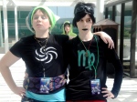  arm_around_shoulder aspect_symbol cosplay hat humanized kanaya_maryam multiple_personas real_life selfcest shipping space_aspect starter_outfit twinfang wrathofconpics 
