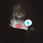  charlie computer kid_symbol roxy_lalonde solo starter_outfit word_balloon 