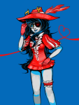  2012 eyepatch fashion fullres hat heart milkayway solo vriska_serket 