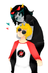  carrying coolkids dave_strider heart lilycal red_baseball_tee redrom shipping terezi_pyrope 