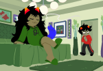  2025 bed blush dancestors dream_ghost flowers fullres image_manipulation jaggy_lines kankri_vantas kittypeb meulin_leijon meulin_rouge palerom shipping sitting starter_outfit 