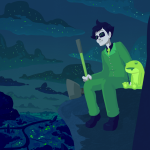  2013 casey clouds fullres john_egbert land_of_wind_and_shade morbidthing sleeping stars wise_guy_slime_suit wrinklefucker 