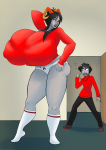  2017 casual damara_megido dancestors dream_ghost fullres kankri_vantas nsfw_source planetofjunk starter_outfit text undergarments whistle 