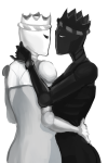 2014 black_queen bq broken_source crown fullres parody queen&#039;s_dress queenship raythrill shipping tiny_times white_queen wq