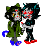  2015 blush chalk fullres heart holding_hands jaggy_lines nepeta_leijon no_hat redrom scratch_and_sniff shipping starter_outfit temperamentaljudgement terezi_pyrope transparent 