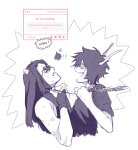  2025 blackrom broken_bow equius_zahhak fullres gamzee_makara grayscale high_horse monochrome shipping sober_gamzee spade sweat text tiniming66 