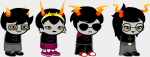 2017 au beta_kids crown dave_strider fashion fullres jade_harley jaggy_lines john_egbert rose_lalonde saeronovace sprite_mode trollified