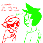  2017 dave_strider fullres headphones jade_harley lineart monochrome profile redrom rule63 shipping spacetime steelcorridor sweat text 