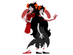  2016 aradia_megido back_to_back damara_megido dancestors dead_aradia dream_ghost megidos omnia-volo starter_outfit transparent zodiac_symbol 
