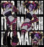  2026 alternate_hair art_dump chibi computerkiss crossdressing eridan_ampora fullres jewelry lyricstuck march_eridan scars smiling_eridan solo text undergarments 