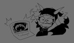  2026 computer feferi_peixes five_nights_at_freddy's fullres gaming grayscale karkat_vantas lifeblood monochrome parody redrom shipping starter_outfit text tornad0tommy 